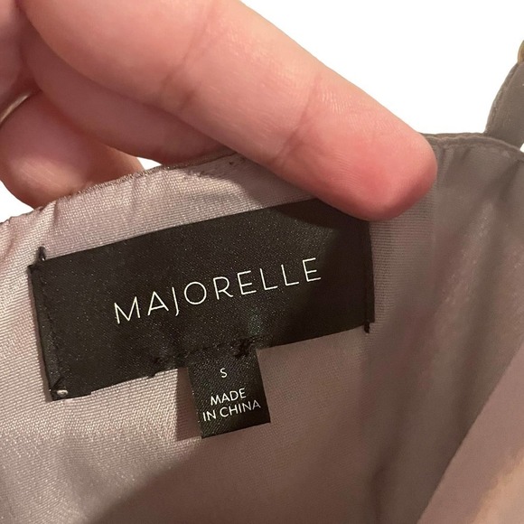 Majorellle Metallic Slip Mini Dress w/Deep Scoop - Picture 3 of 8